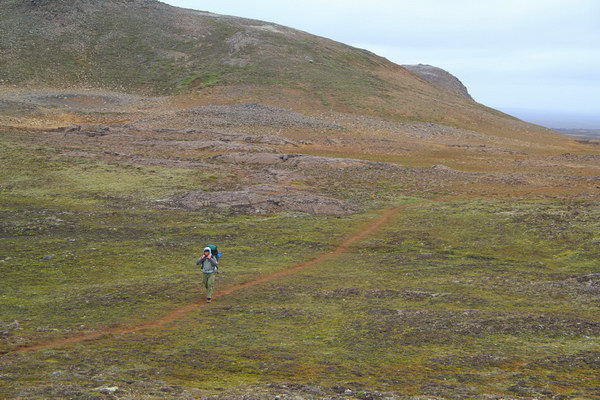 5. 8. 2013 12:09:40: Island 2013 - Cesta z Hveravelliru do údolí Thjófadalir (Vláďa)