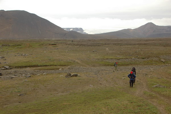 5. 8. 2013 17:00:12: Island 2013 - Cesta z údolí Thjófadalir podél řeky Fúlakvísl (Králík)