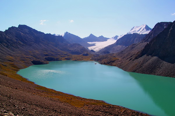 14. 8. 2014 9:55:50: Kyrgyzstán - 5. den treku, jezero Ala-köl (Vláďa)