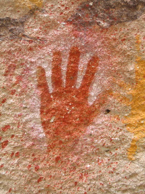 29. 11. 2005 12:26:33: Argentina 2005 - Cueva de los Manos - pozitiv ruky (Terka)