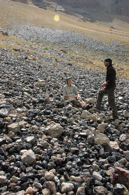 14. 9. 2010 14:04:03: Arménie 2010 - obsidiánové pole (Králík)